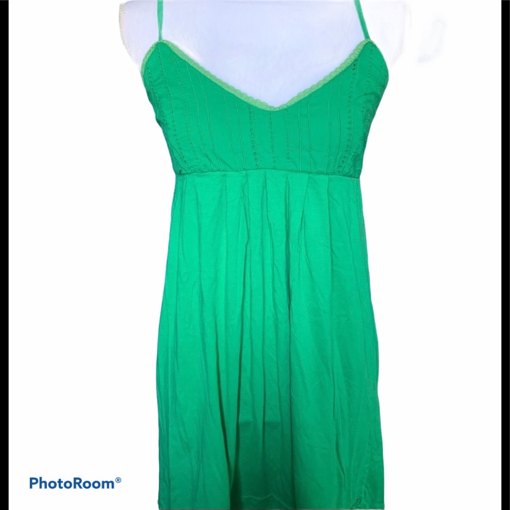 Billabong green summer babydoll sun dress L